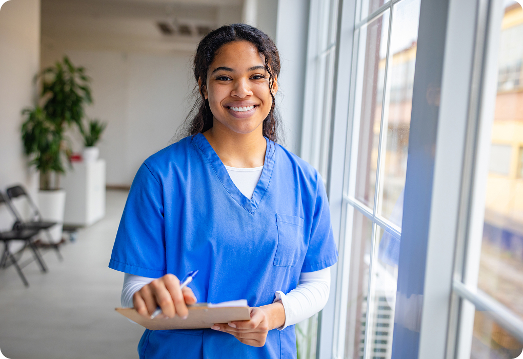 Healthcare professionals in training